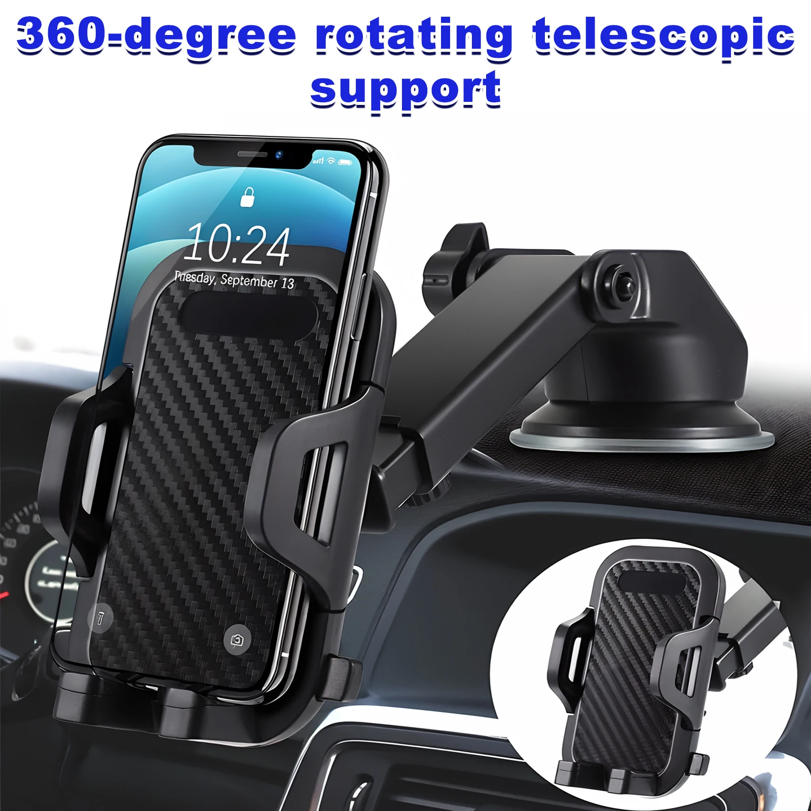 Auto Telefoon Mount & 360 ° Rotatie Mobiele Telefoon Houder Voor Auto Dashboard Voorruit Air Vent Handen Gratis Mobiele Telefoon Houder Compatibl