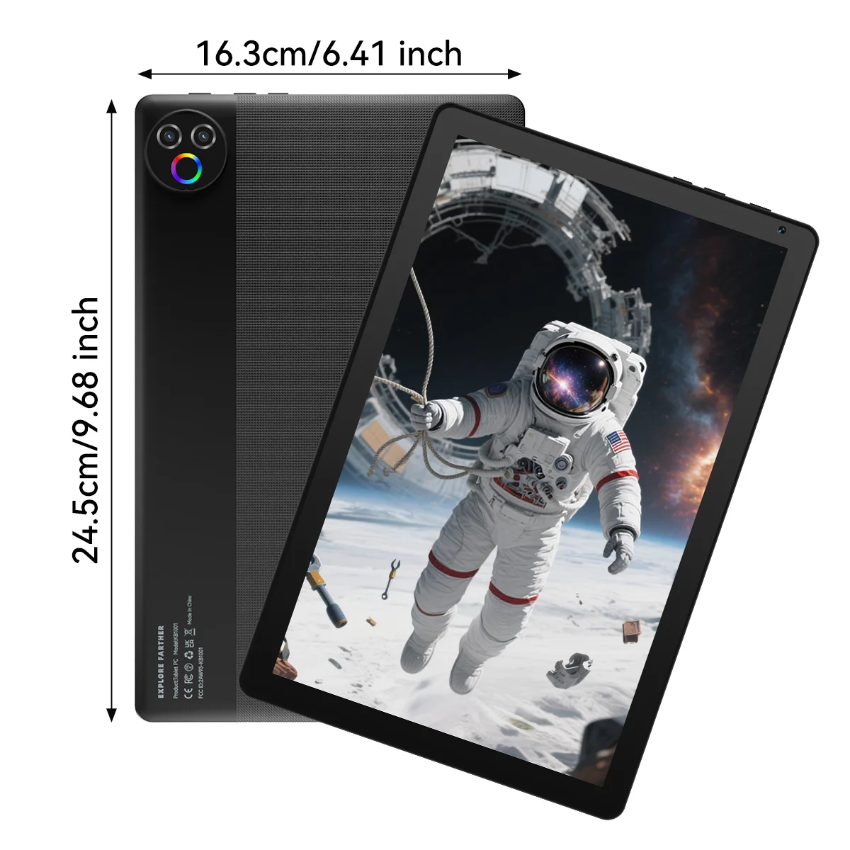 URAO 10.1 Inch Android 15 Tablet PC 20GB RAM 64GB ROM A333 Five Core Processor HD Display WiFi Tablet Computer with Keyboard Mouse Optional Portable Tablet for Study Entertainment UK Local Stock Tax image 3