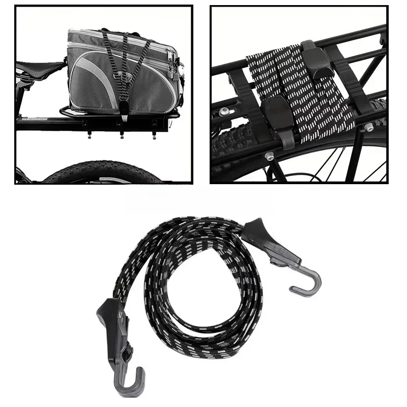 AliExpress NONE 3 in 1 Car Motocycle Strap Rope Elastic Luggage Straps Belts Hooks For Bicycle Bike Suitcase Carrier Fixed Installation Racks
