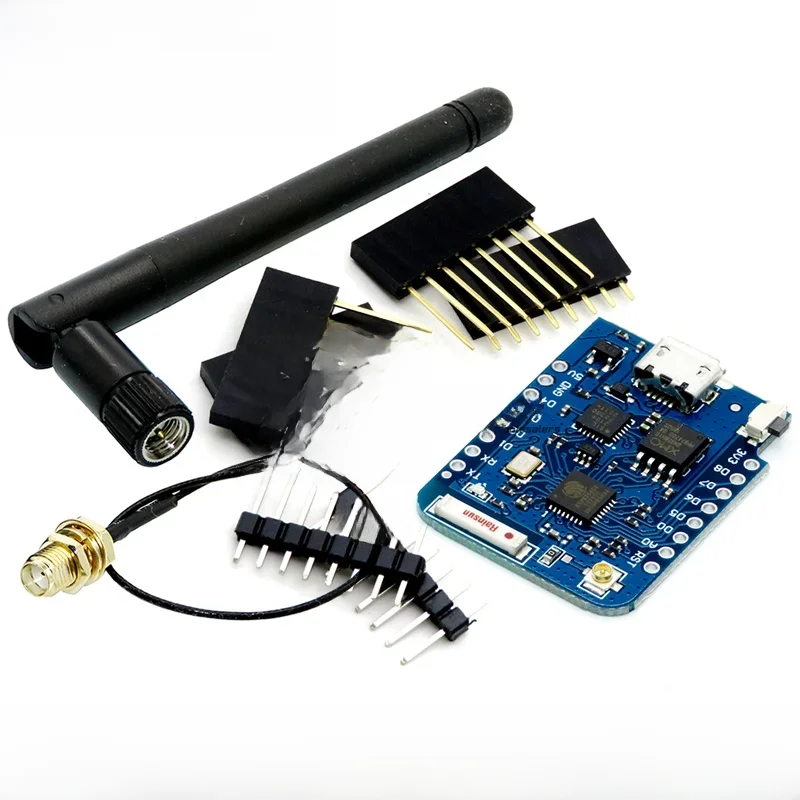 WEMOS D1 Mini Pro 4M 16M bajtów złącze anteny zewnętrznej NodeMCU oparty na ESP8266 CP2104 CH9102 płytka rozwojowa WIFI + antena — zdjęcie produktu 7