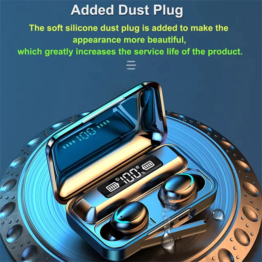 F9 Tws Drahtlose Kopfhörer Hi-Fi-Stereo-In-Ear-Funkkopfhörer Sportkopfhörer fürs Leben Gaming-Kopfhörer für iPhone Android