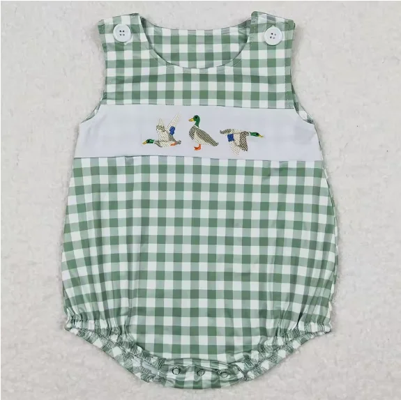 Vendita calda neonato pagliaccetti cervo anatra camo pagliaccetti manica corta boutique bambino ragazzi pagliaccetti fratelli ragazze bolle nuovo