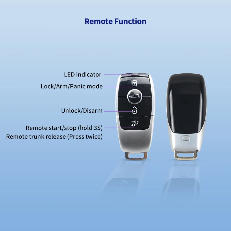 EASYGUARD Semi Plug & Play PKE Remote Starter NFC Fit for Mercedes Benz 14-16 E Class W213/13-15 GLK/12-18 CLS with OEM Button