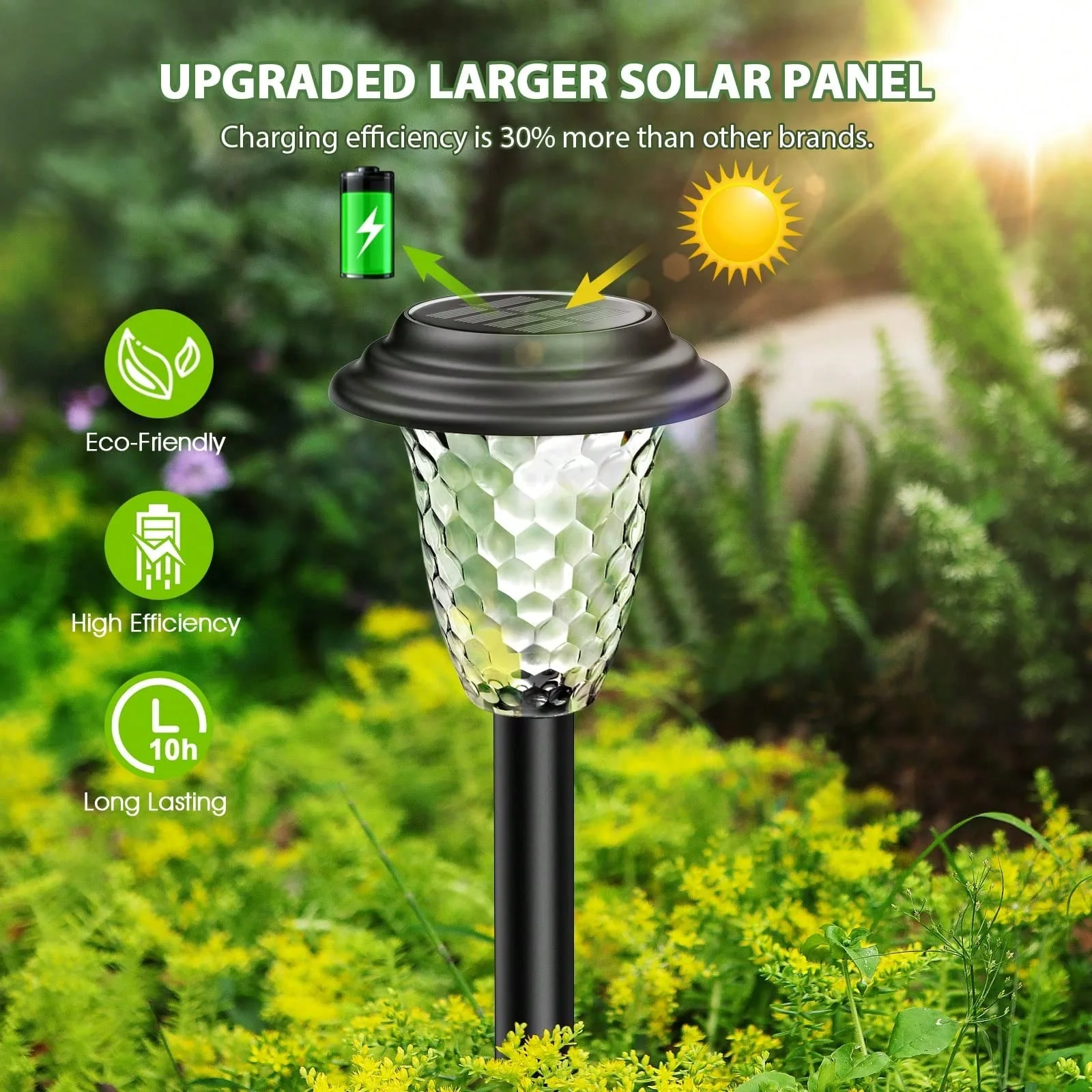 Solar Pathway Lights Bright RG - огляд і ціна Landscape Spike Light
