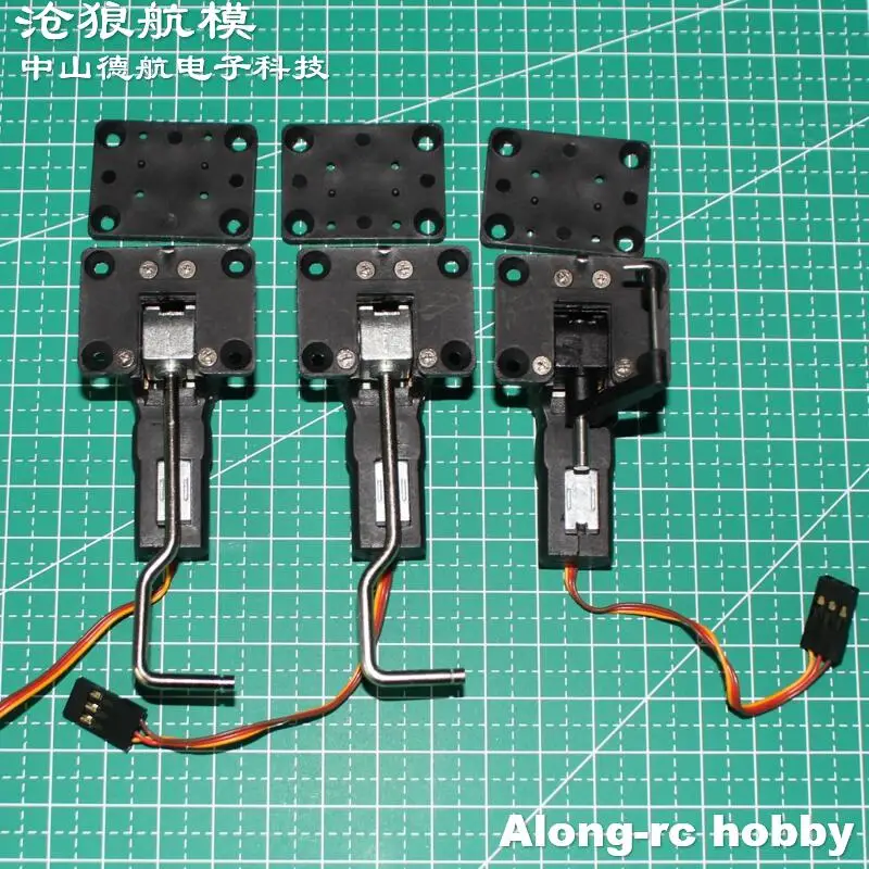 RC Plane Part - 22g 28g Retractable Landing Gear Servo for 1-2kg RC Hobby Airplane Model Aircraft World WarII Fighter DIY Models