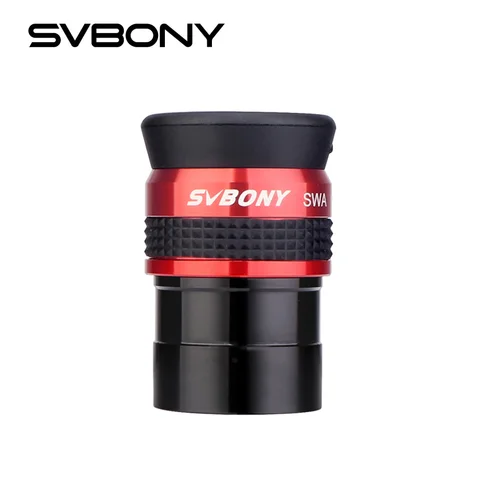 Svbony SV154 Ocular do telescópio, oculares de ângulo amplo de 70 ° 15mm, ocular acromática FMC de 1,25 polegadas para acessórios de telescópio