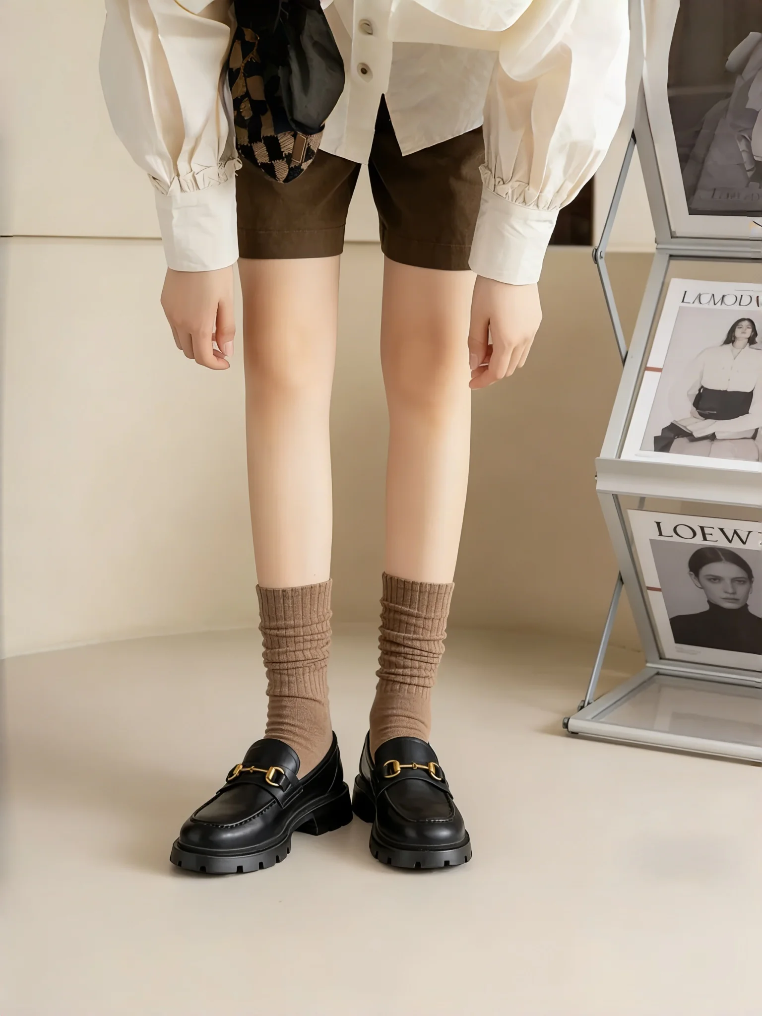 

Set of 6 Stack Sock Pairs – Versatile and Comfortable for Creating Fun, Layered Looks with Sneakers or Boots