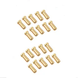 5/10/20 Pcs Gold Plated 5.0mm 14mm Banana Plug Bullet Low Profile Male Female Connector for RC Lipo Battery ESC Motor Car Boat