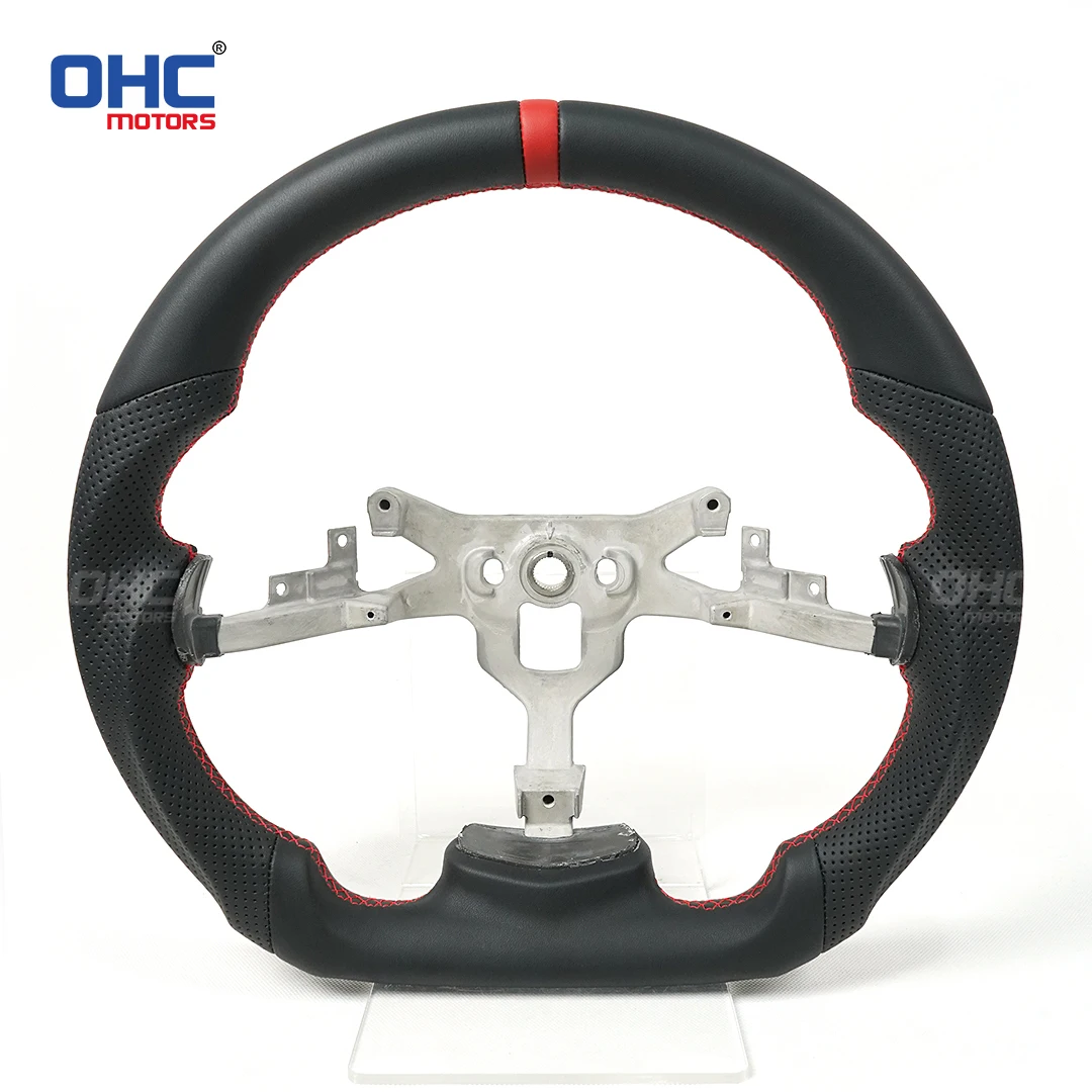 Full Leather Steering Wheel Racing Sport Wheel Black Stitching For Chevrolet Corvette C6 Z06 ZR1 2006 2007 2008 2009 2010 2011