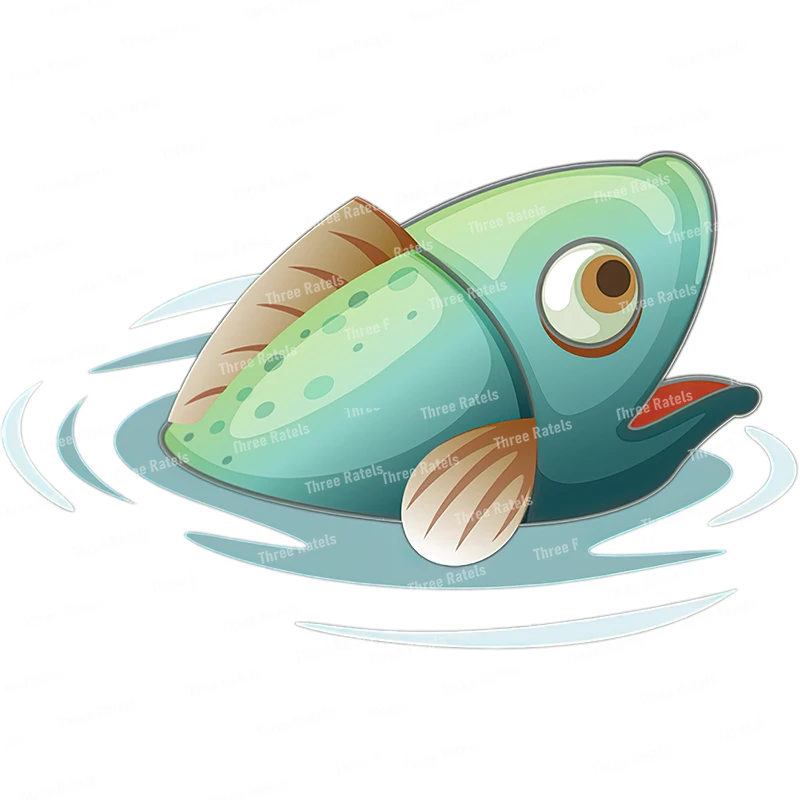 Three Ratels CF604 cute Colorful ocean fish cartoon sticker for home decoration Toilet Decal