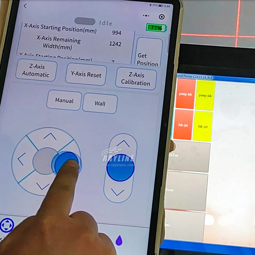 Impressora de parede ai 4k, controle de celular, divisão automática/posicionamento de imagens, comprimento/largura ilimitada, sem instalação de cinto, 2025 novo