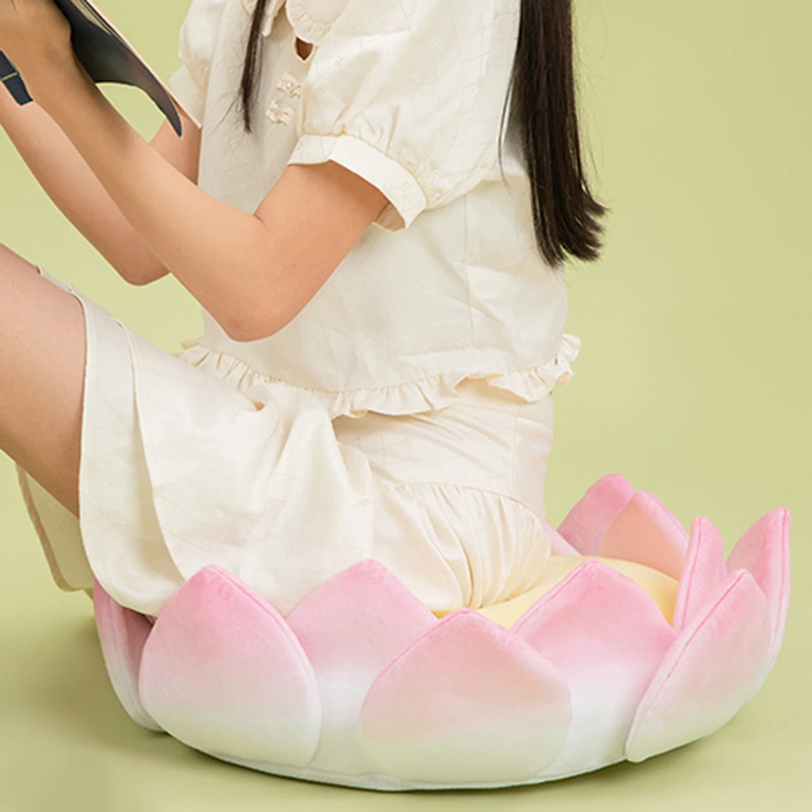 Lotus Flower Shaped Cushion Detachable Floor Pillow Floor Seating Cushion Meditation Cushion for Party Sofa Sitting Yoga