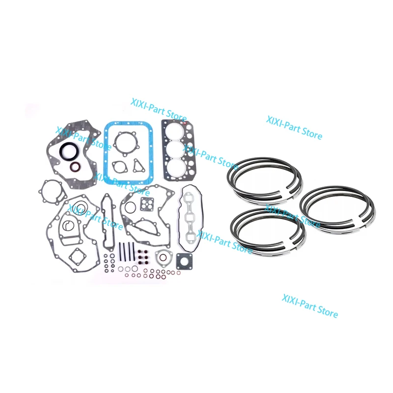 

S3L Full Gasket Kit Set &Piston Ring 78*2.5HK+2+4mm For Mitsubishi Engine Piston Ring Cylinder Head Gasket Overhaul Rebuild Kit