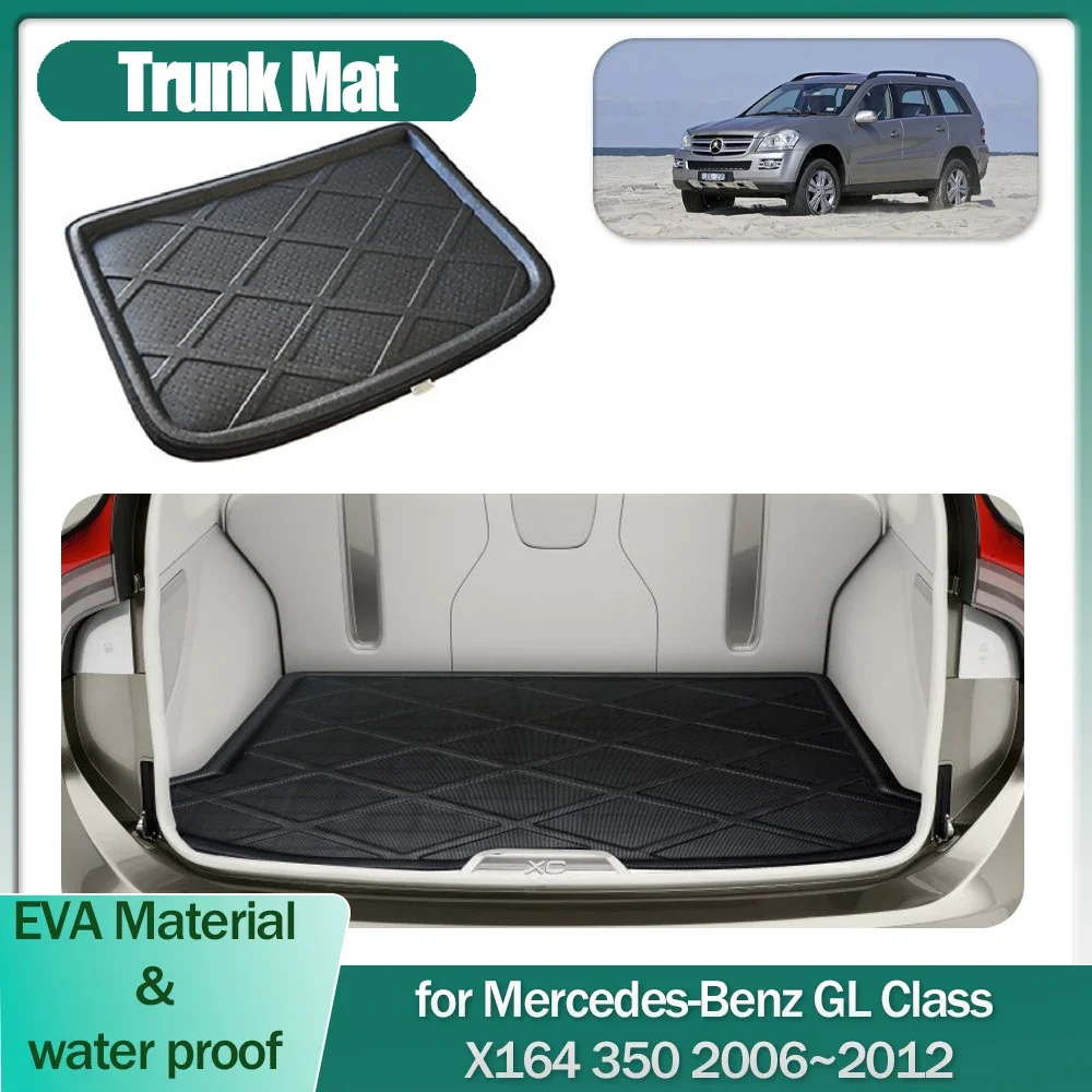

Car Trunk Mat for Mercedes-Benz GL Class X164 350 2006~2012 Luggage Boot Liner Cargo Floor Carpet Waterproof Cover Accessories
