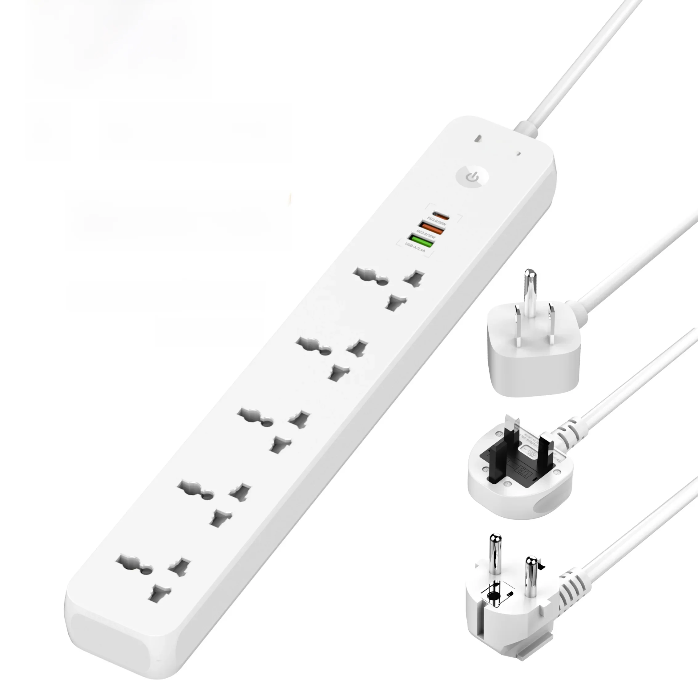 LDNIO 5 Outlet Power Strip With 3 USB Ports USB C USB A Universal Socket Extension UK EU US Plug Multifunction Power Strips