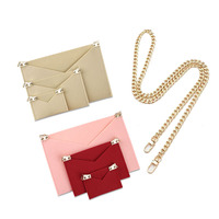 Felt organizer Kirigami Pochette insert with Golden chain Crossbody bag Kirigami Pochette Envelope Bag Insert Organizer