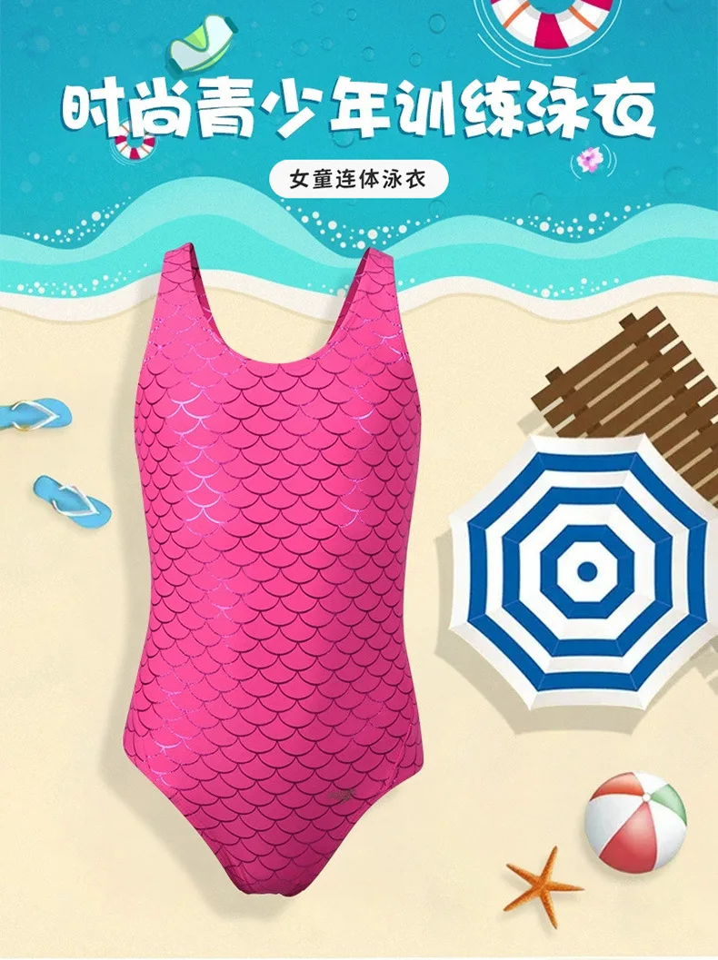 Girls' professional competitive sports one-piece triangular swimsuit close-fitting water fitness training