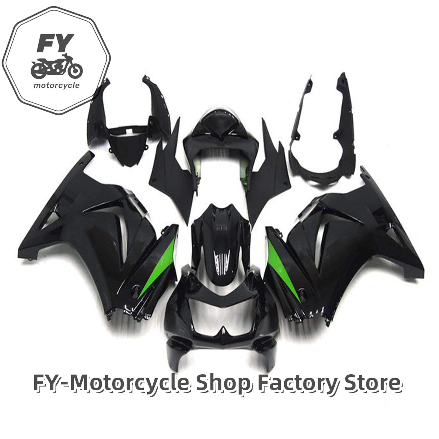 Fairings EX 250 2009 Motorcycle Fairing Ninja 250R 2010 Full Body Kits EX 250 2008 - 2009 - 2010 - 2011 - 2012 - 2013 - 2014