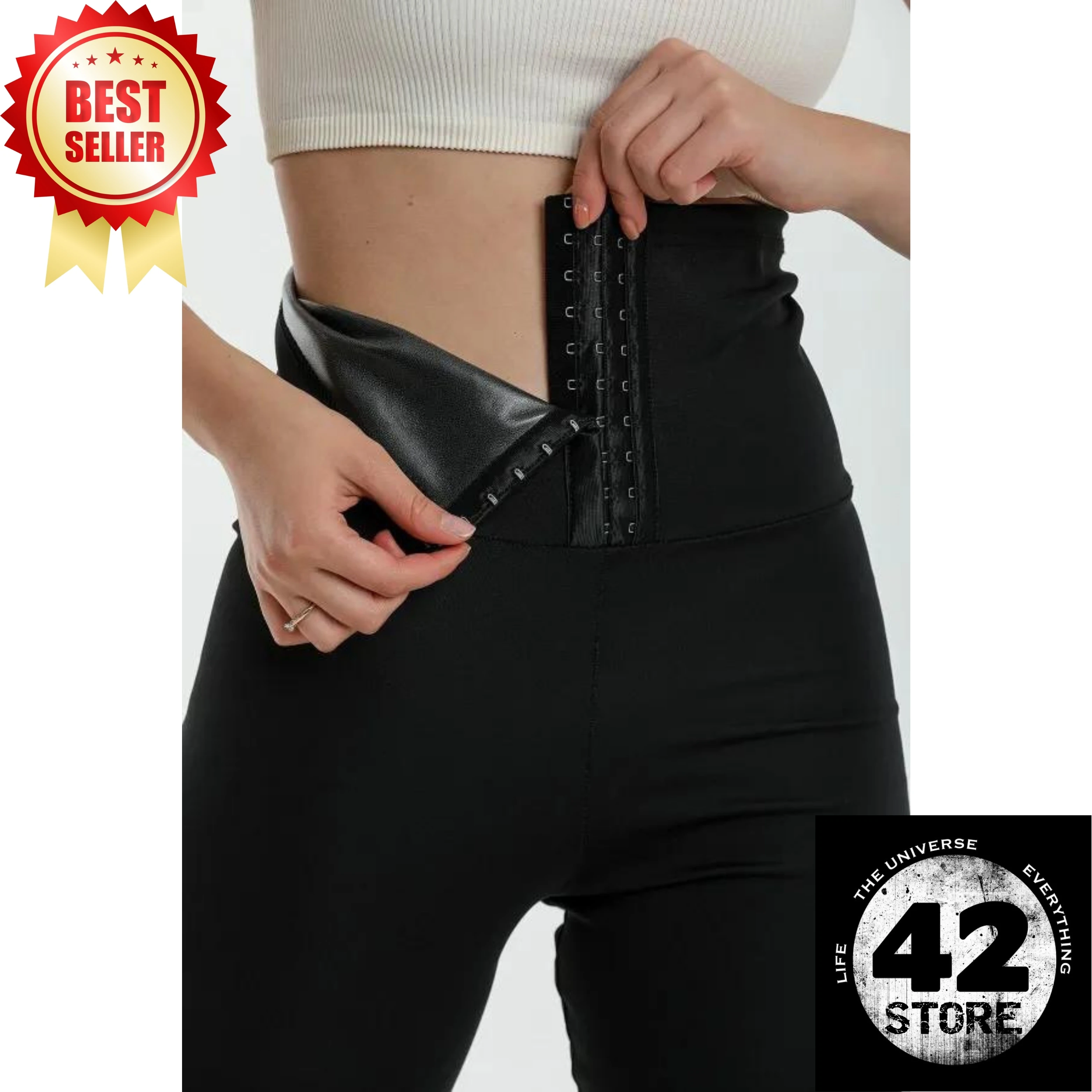 Slimming high waist thermal tights