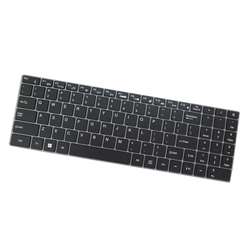 New English US Laptop With Single-color Backlit Keyboard For Haier S15 Plus Black