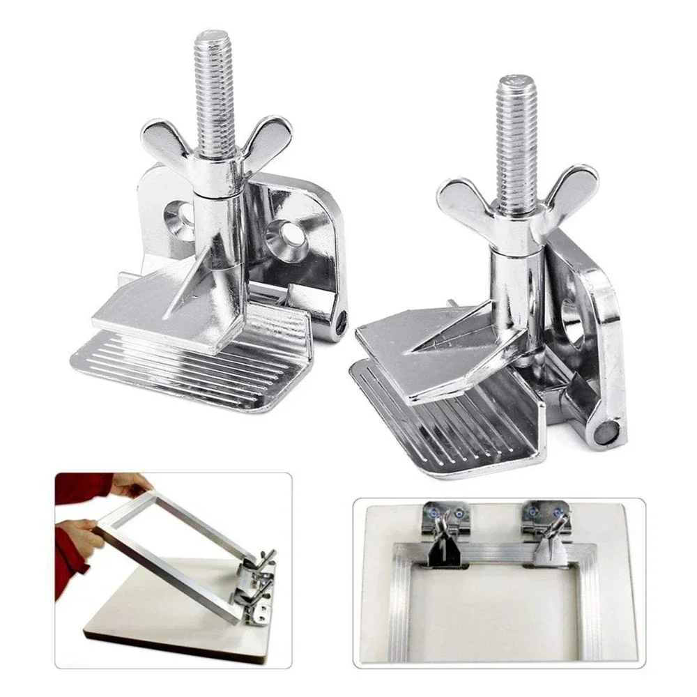 2 szt Sitodruk Butterfly Frame Hinge Clamp Narzędzia DIY Sitodruk Butterfly Clip Printer Diy Handwork Tool Parts — zdjęcie 2