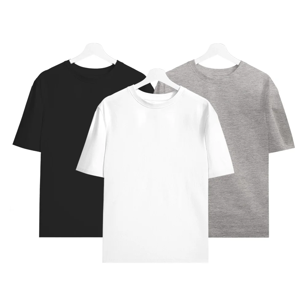 [3,000 won per sheet] Men's and women's Kosama pure cotton heavy-duty semi-sleeved tee T-shirt M L XL XXL layer 3 tea set 5 sheet Set