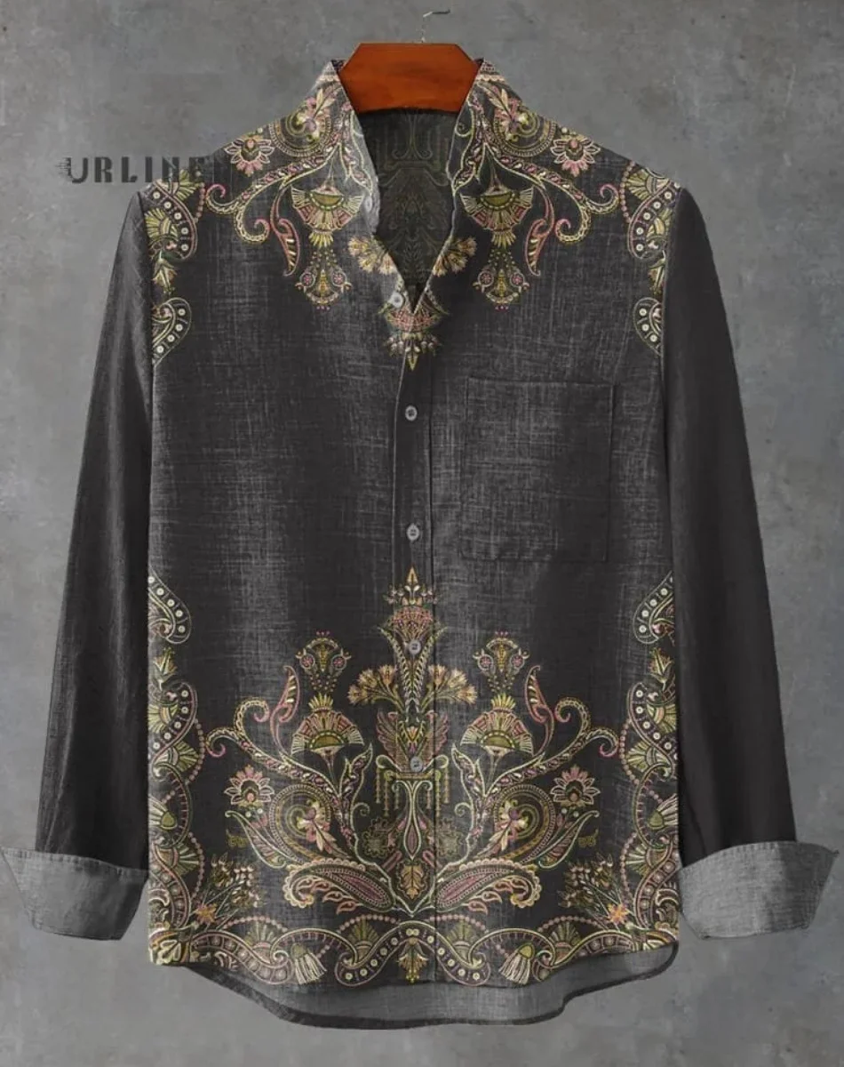 New Art Abstract Men's Shirt 3D Printing Unisex Casual Fashion Long Sleeve Shirt Oversized Unisex Clothing Ethnic Style Series H