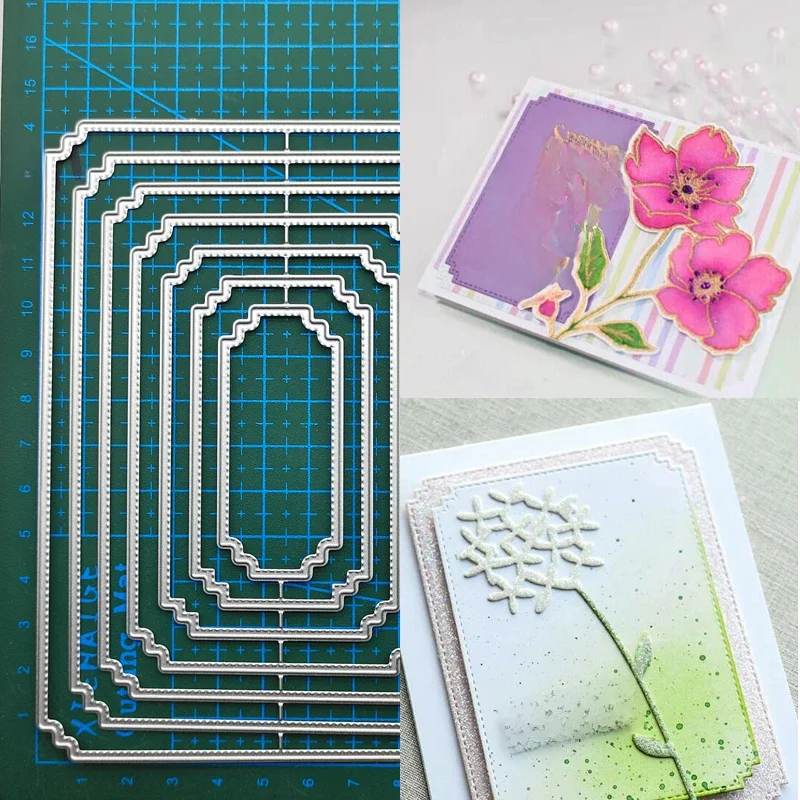 Frame laag metalen stansmessen stencils voor DIY scrapbooking decoratieve embossing handwerk sjabloon - afbeelding 2
