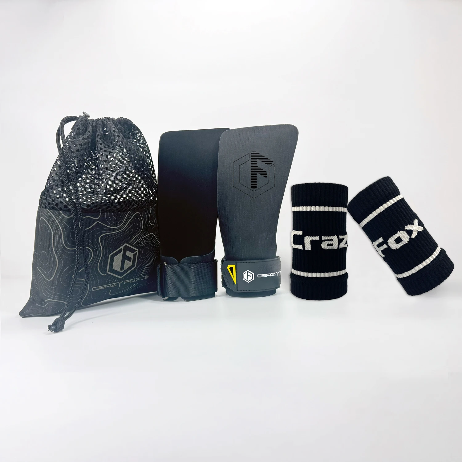 Crazy Fox Heron Series Set Uses the Latest Anti Friction Materials, Providing a Stronger Grip and a Pull Up Palm Guard Set