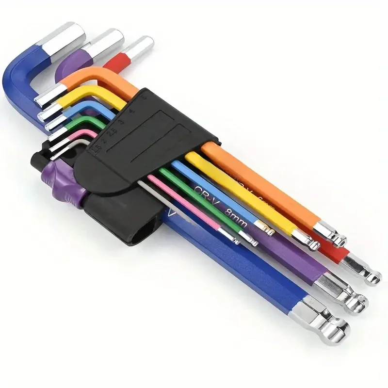 AliExpress JUNEFOR Allen Key Set L Wrench Kit For Allen Screw 9PCS Long Arm Hex Key Set 1.5mm To 10mm Hexagon Spanner Hand Tools For Bicycle Repair