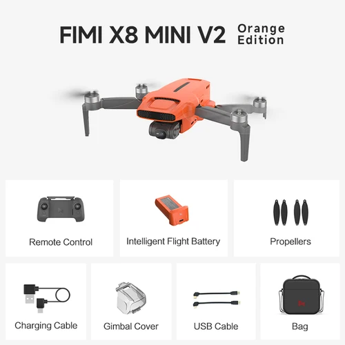 カメラ付きFimi-X8プロドローン、障害検知、プロフェッショナル3軸ジンバルカメラ、1/4 