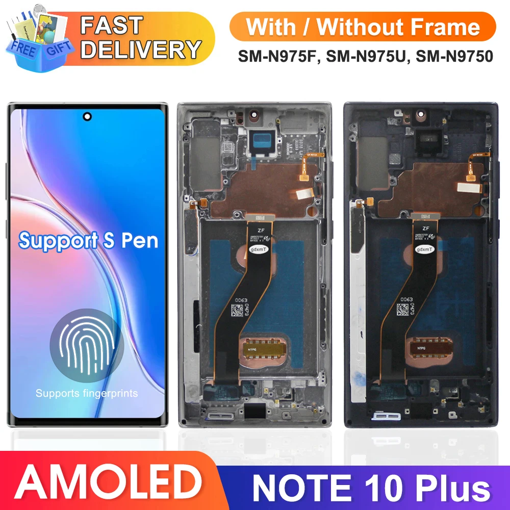 Vervanging LCD-Scherm Voor Note 10 Plus - TFT Touchscreen Met Frame, Digitizer En Reparatiegereedschap