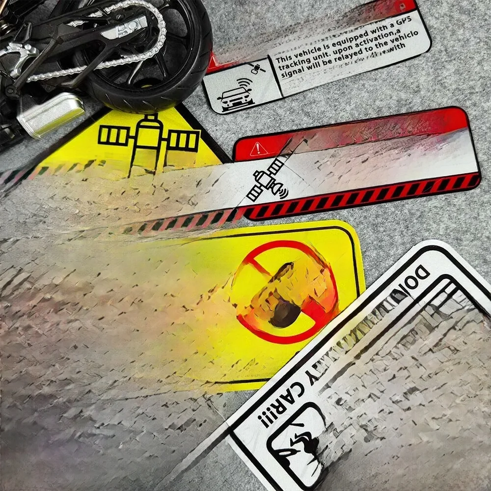 AliExpress OMIER GRAPHICS Reflective Motorcycle GPS Tracking Alarm Sticker Waterproof PVC Decal Scooter Helmet Guitar Bicycle Laptop Luggage Car Graffiti