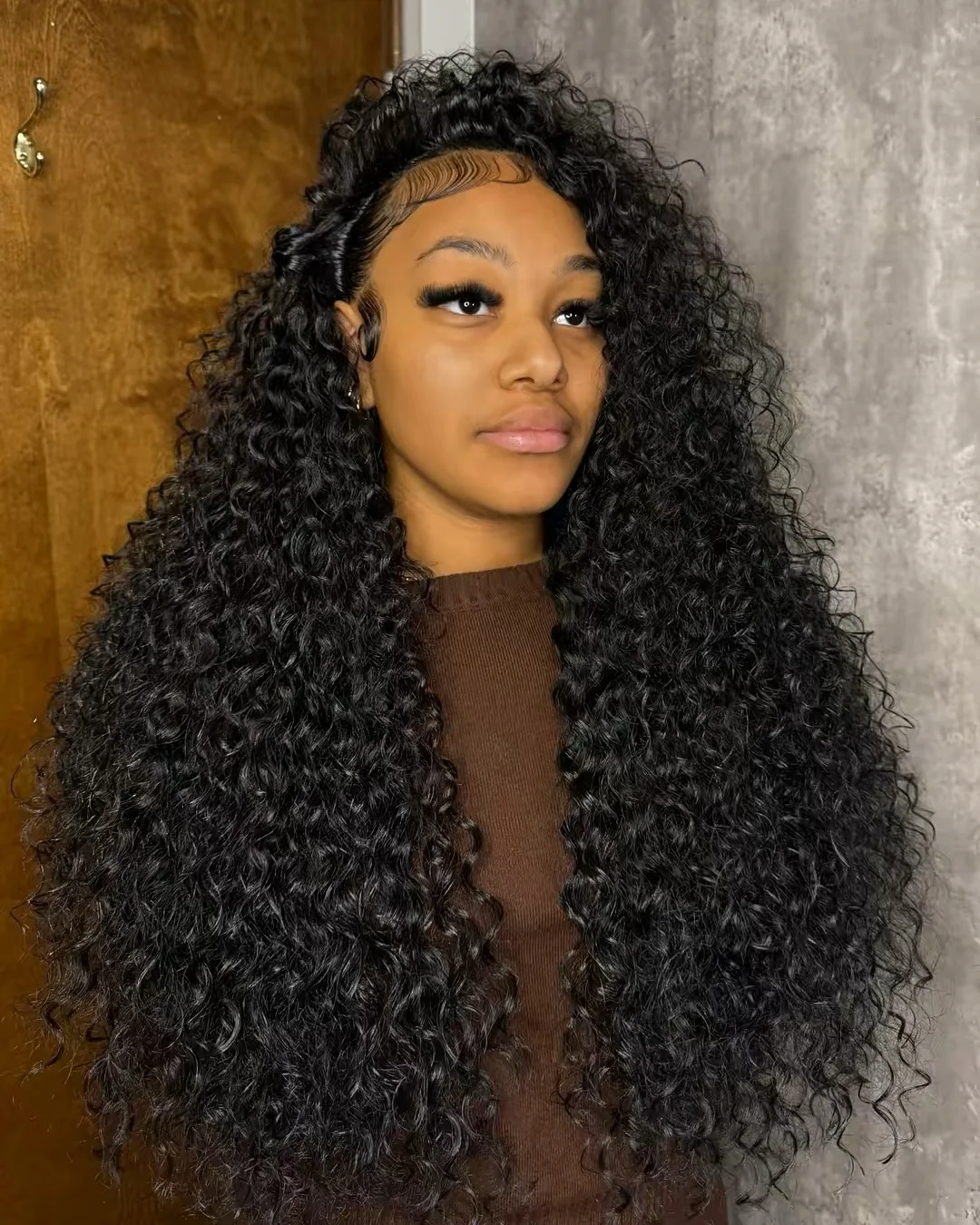 

200% Density HD 13X4 13X6 Transparent Deep Water Wave Curly Human Hair Lace Frontal Wig 30 40 Inch Lace Front Human Hair Wigs