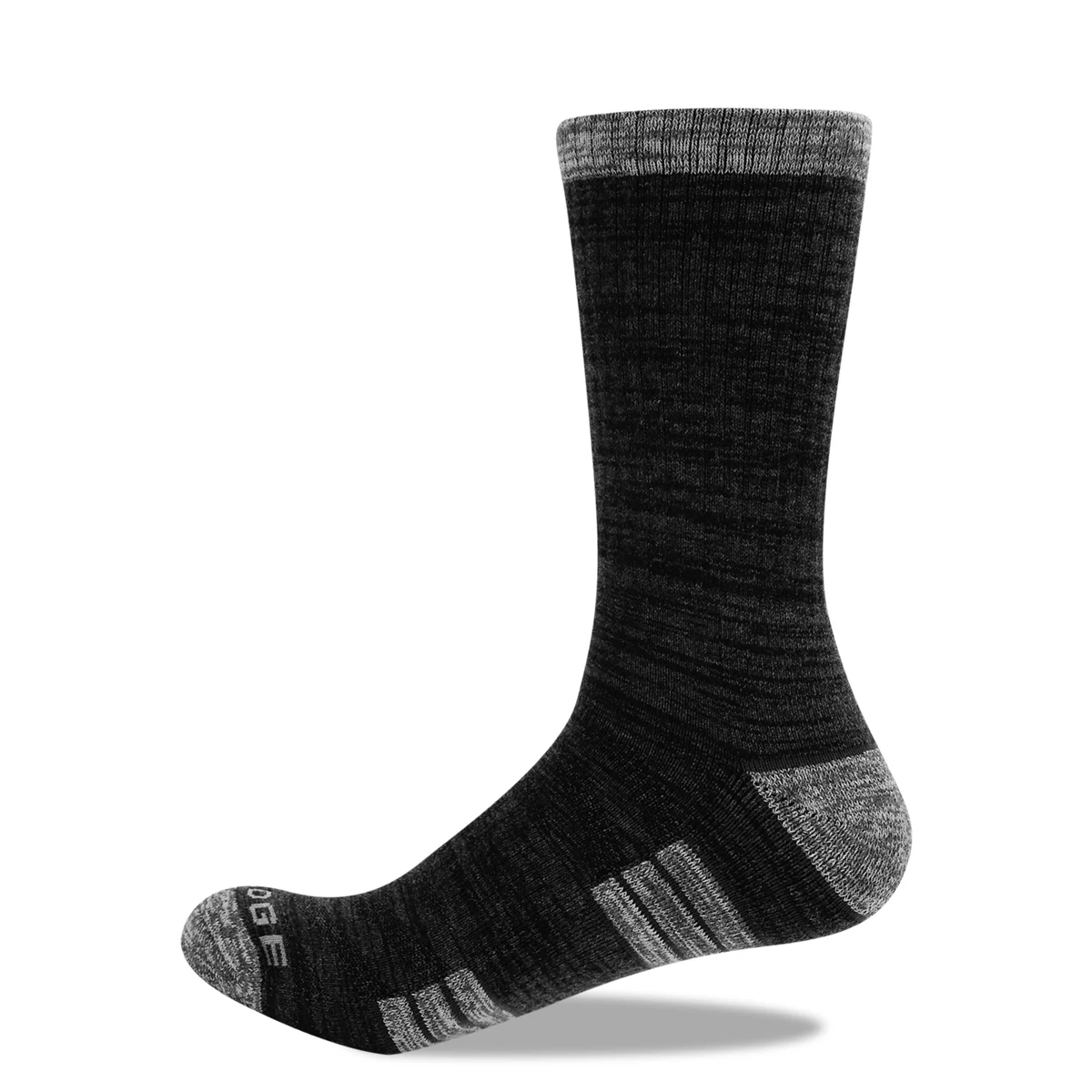 YUEDGE Brand Mens Cotton Cushion Crew Breathable Comfortable Walking Trekking Hiking Backpacking Sports Sock(3 Pair/Pack)