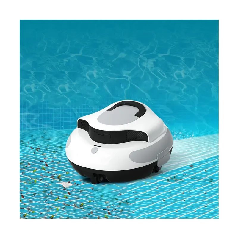 Limpiador robótico inalámbrico inteligente para piscinas, aspirador automático para piscinas con función de estacionamiento automático, máquina de limpieza subacuática para piscinas