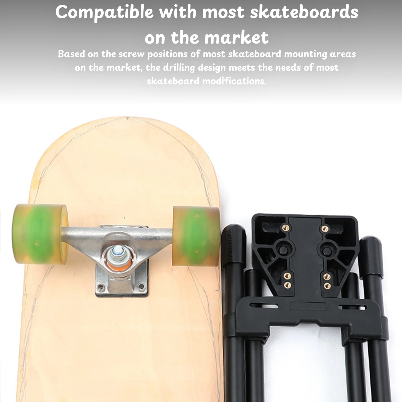 1 Pair of Camping Table Skateboard Foot with Screw Board Fixture DIY Modified Table Foot Folding Table Leg DIY Bench Leg BBQ