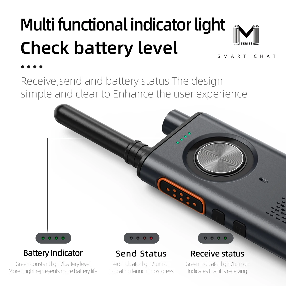 Ksut m8 walkie talkie 1 peça de comunicação portátil rádios de 2 vias transceptor portátil decodificação frequência de cópia 2025 mais novo