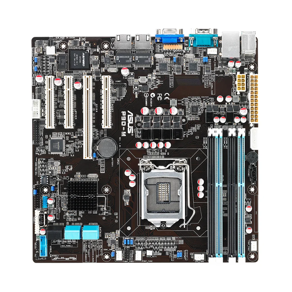 Imagem -02 - Asus-placa-mãe P9d-m Lga 1150 Intel C224 Ddr3 32gb Suporte Core i3 Xeon E31200 v3 Atx