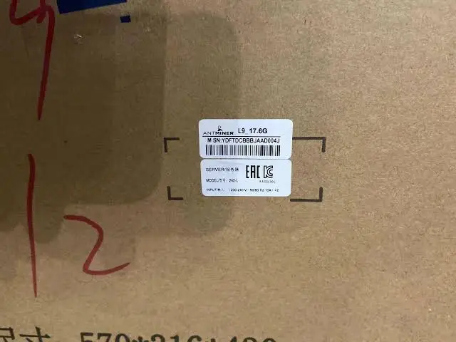 PREMIUM OFFER Bitmain Antminer L9 16GH/S, LTC/DOGE Miner. Good Used Condition.