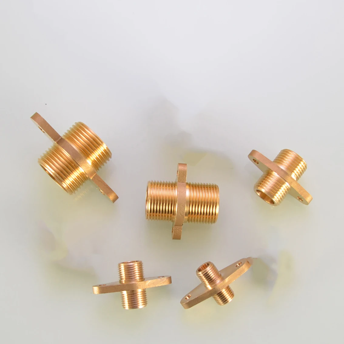 

1Pcs Brass 1/4" 3/8" 1/2" 3/4" 1" Dual Male Thread Pipe Fittings Connectors Water Dispenser Accessories With Lugs Joint Adapter