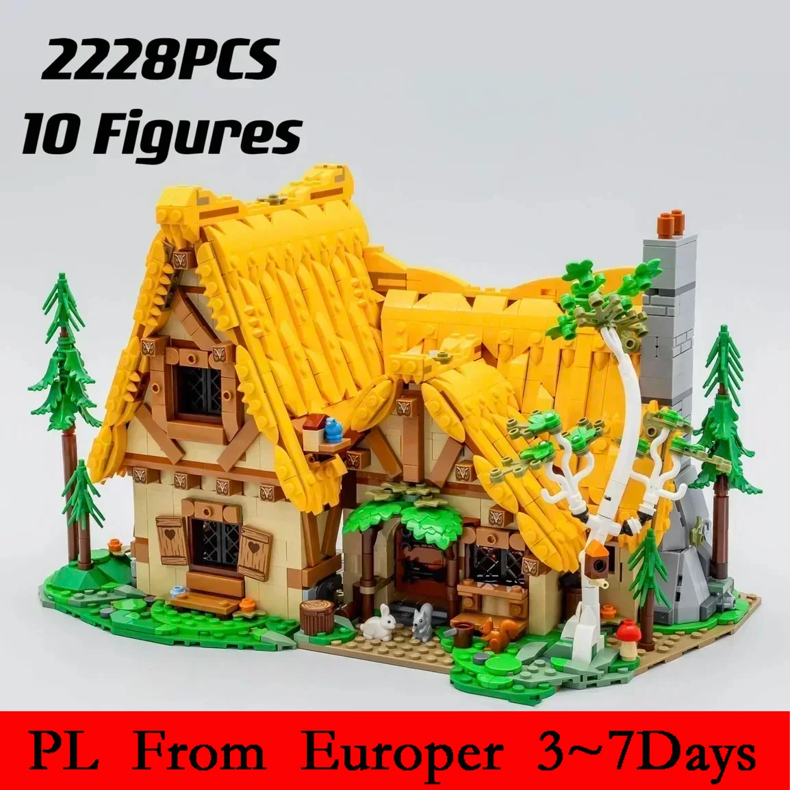 2228pcs Princess House Building Block Model Street View Assembly Children's Toy Girls Birthday Gift Compatible 43242