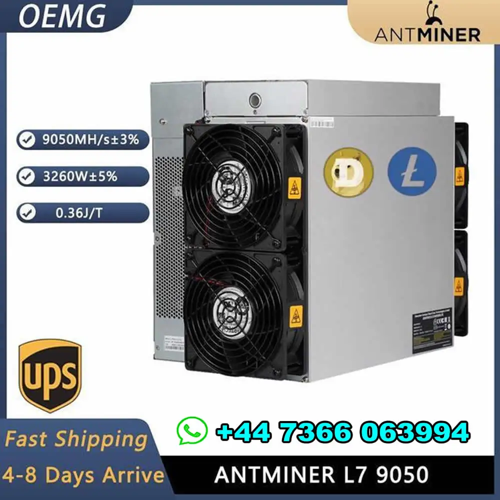 

RR AUTHENTIC BRAND NEW BITMAIN ANTMINER L7 9050M（Scrypt | LTC+DOGE+BEL）