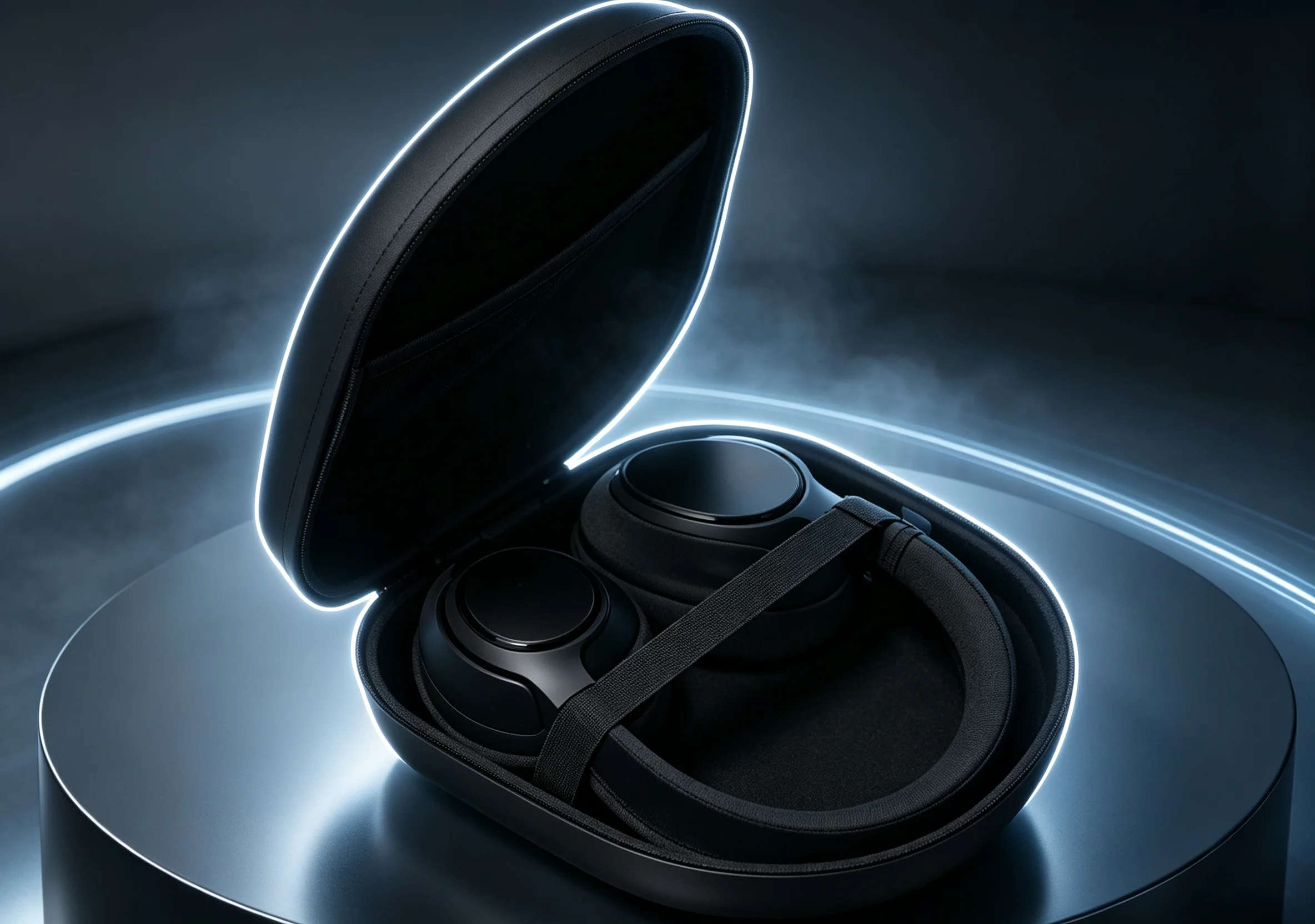 Auriculares Diadema Bluetooth Inalámbricos, Altavoces Estéreo de 40mm, Autonomía de 20 Horas, Carga Type-C, Bluetooth 5.4 con Estuche Protector, para Música y Llamadas