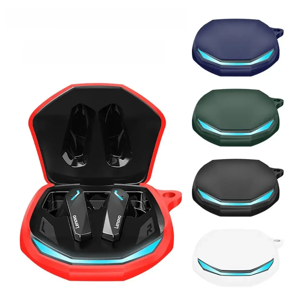 Kopfhörer-Aufbewahrungstasche für Lenovo GM2 PRO Wireless Headset-Abdeckung, Silikon-Tragetasche, stoßfester Kopfhörerschutz mit Karabiner