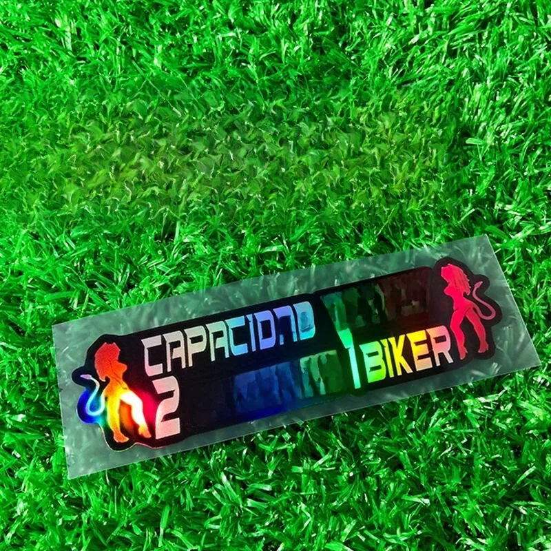 1PC/2PCS Śmieszne naklejki motocyklowe Meme Laserowa wodoodporna naklejka na zbiornik paliwa motocykla Przednia owiewka Pudełko na kask Skuter elektryczny — zdjęcie 2