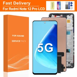 OLED / TFT Screen for Xiaomi Redmi Note 12 Pro 5G Lcd Display Touch Screen Digitizer with Frame for Redmi Note 12 Pro 5G Display