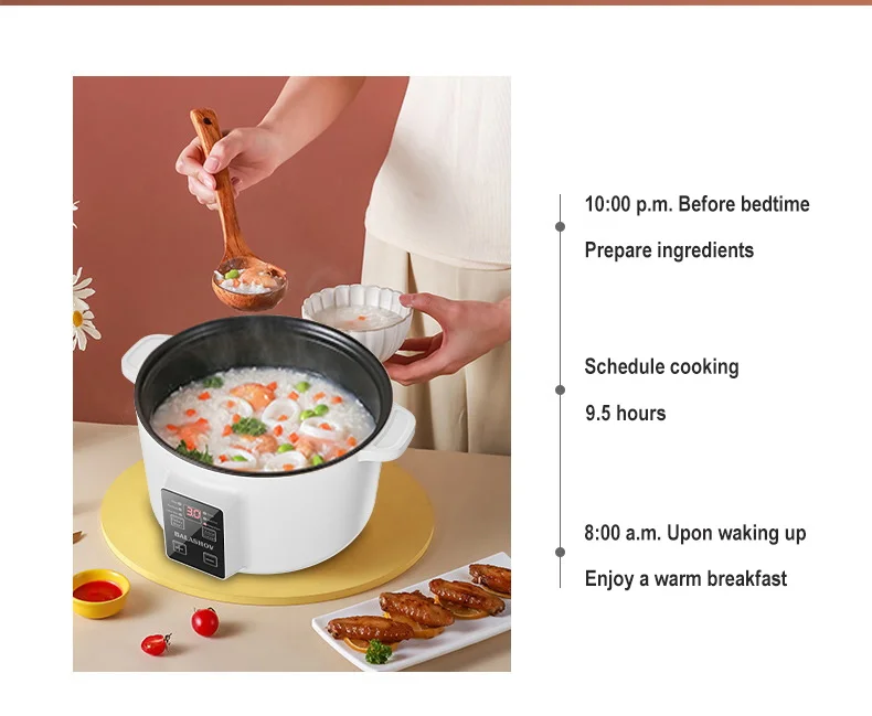 Mini Antihaft-Elektrokocher für die Küche, 1-3 Personen, Schicht-Hotpot, Multifunktions-Elektrotopf für Suppenzubereitung zu Hause, EU-Stecker – Detail 10