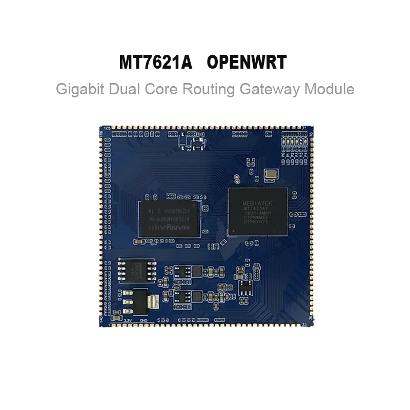 Gigabit Ethernet Router Test Kit, Placa De Desenvolvimento, Módulo De Suporte Do Fabricante, Openwrt Dual Core, Novo, MT7621, HLK-7621