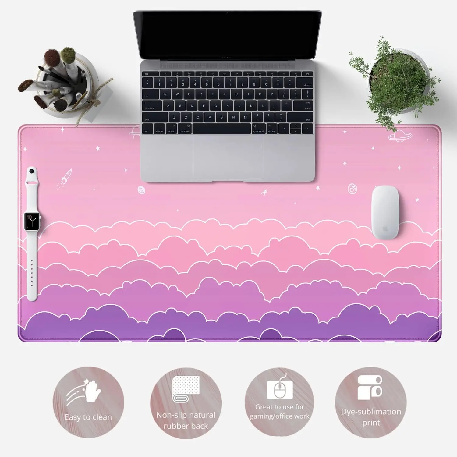 Mouse Pad Cute Aesthetic Big xxl Large Kawaii women Desk Mouse pads Anime Computer Mat Office Mousepad 900x400 Pink Gamer Pc